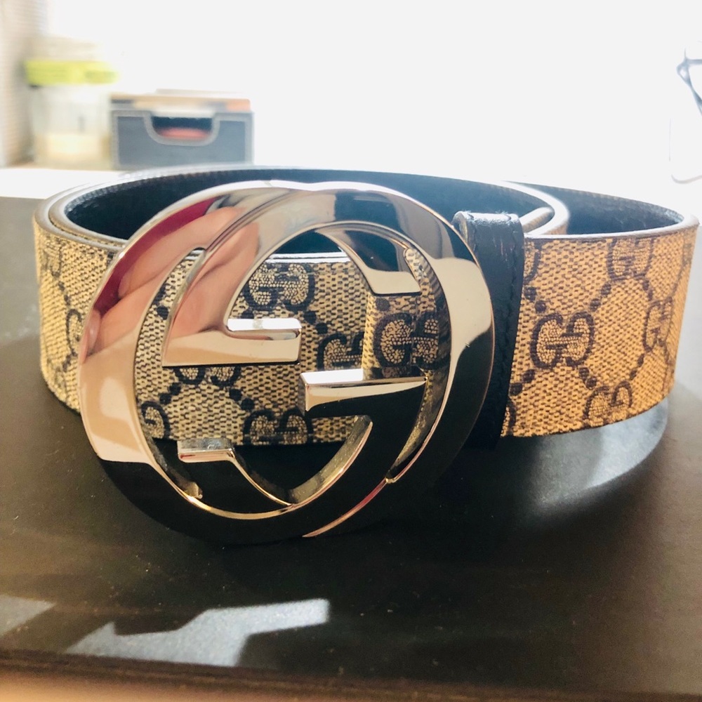 NWOT Gucci GG Supreme Belt
